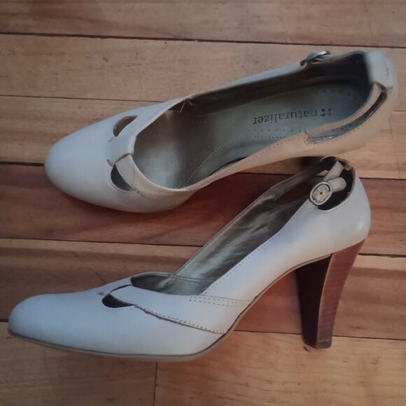 Cream/Bone Heels - Picture 2 of 2